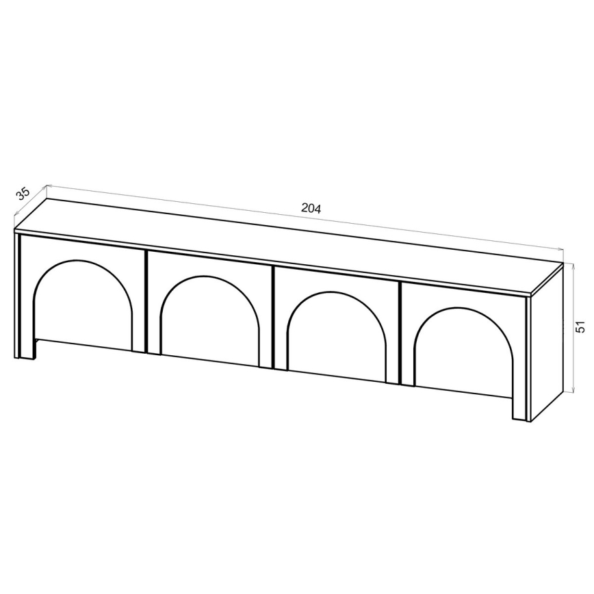 Szafka RTV NIO kaszmirowa/beżowa