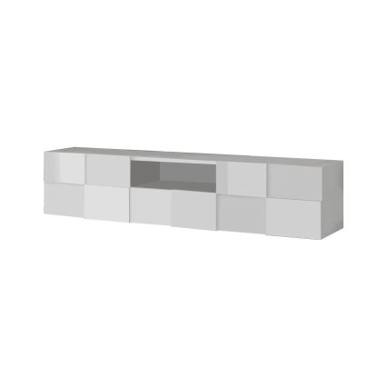 Szafka RTV SERIAN 184x42x42 cm biała