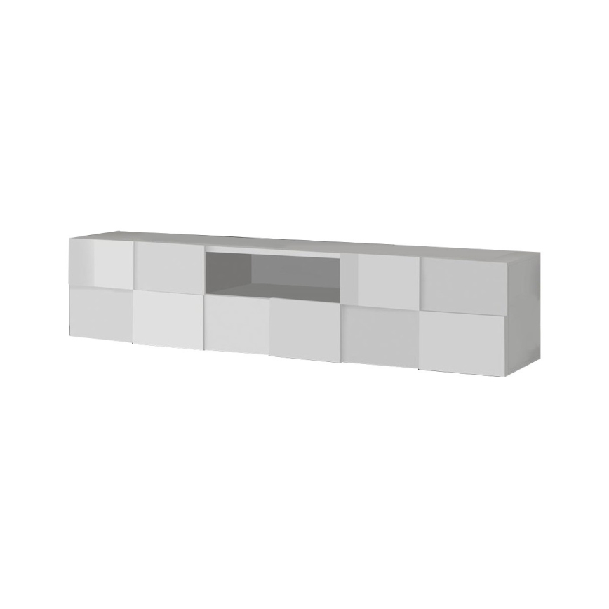 Szafka RTV SERIAN 184x42x42 cm biała