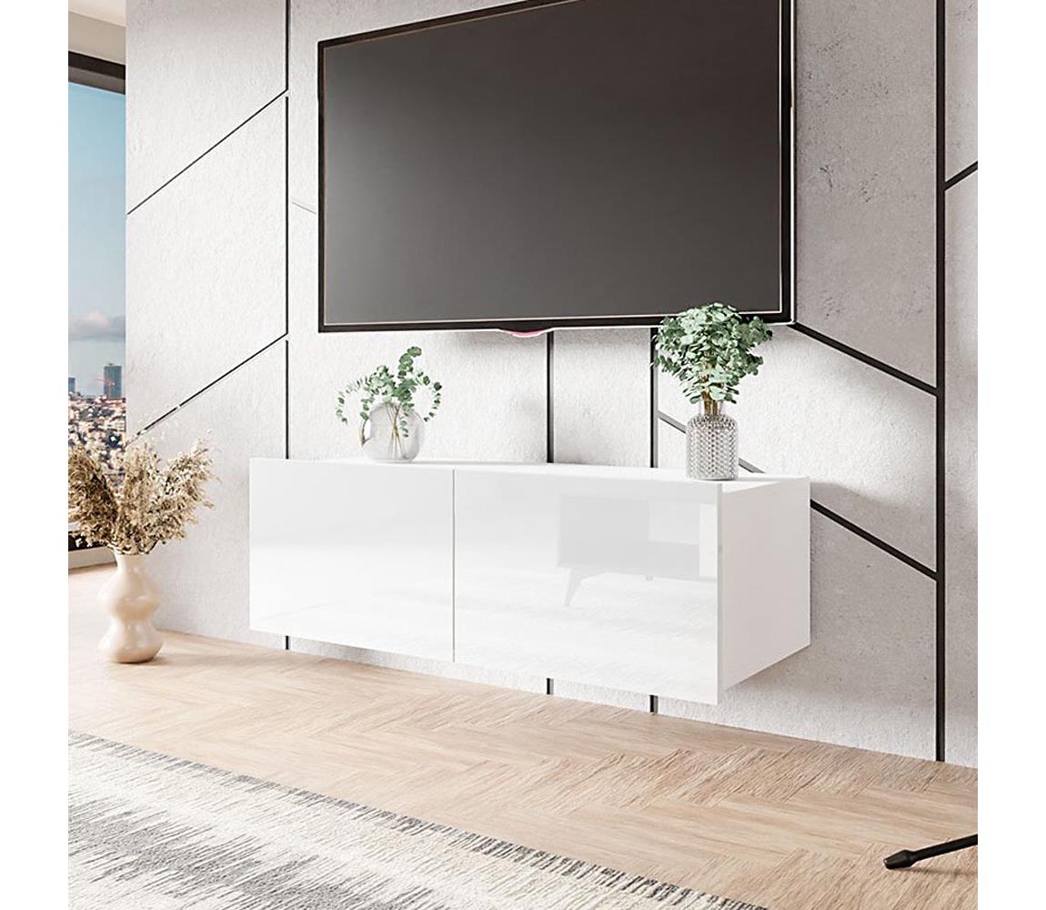 Szafka ścienna CALABRINI 34x105 cm biała