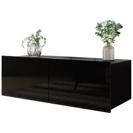 Szafka ścienna CALABRINI 34x105 cm czarna