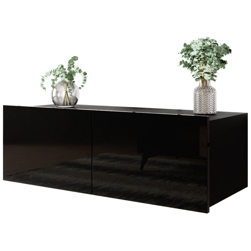Szafka ścienna CALABRINI 34x105 cm czarna