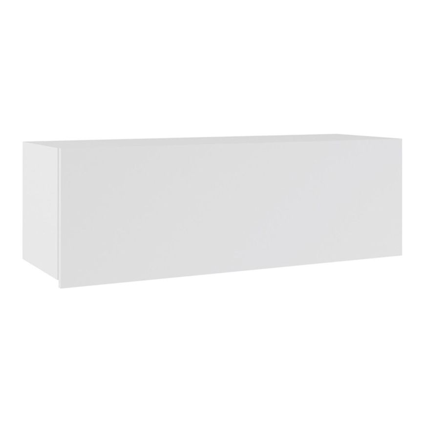 Szafka ścienna PAVO 35x105 cm błyszcząca biała/matowa biała