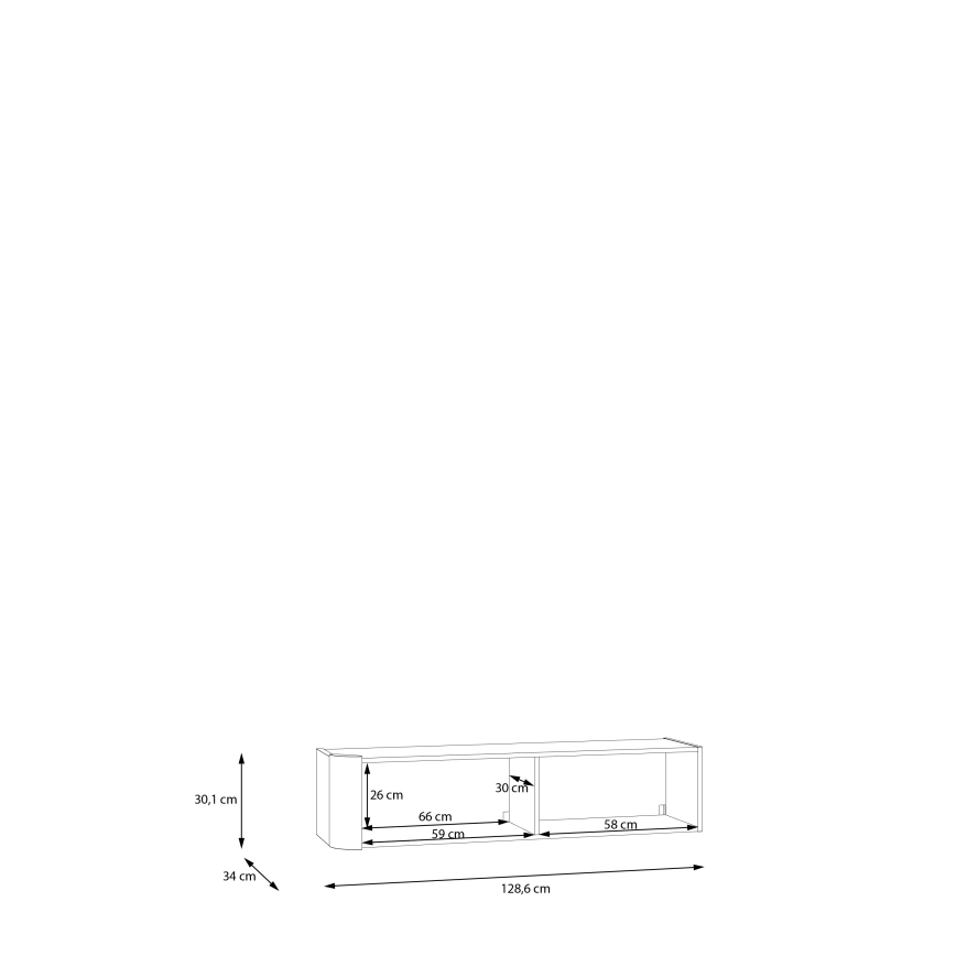 Szafka wisząca INAR brązowa