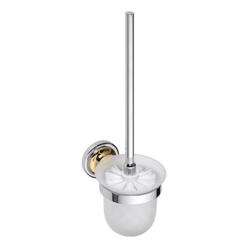 Szczotka do WC 11x37,5 cm srebrna/złota