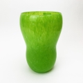 Szklany wazon 23 cm zielony