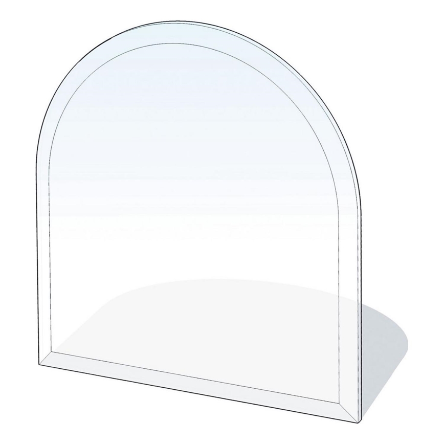 Szkło pod piec 1000x1000x6 mat. półłuk