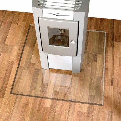 Szkło pod piec 1000x1000x8 mat. kwadrat
