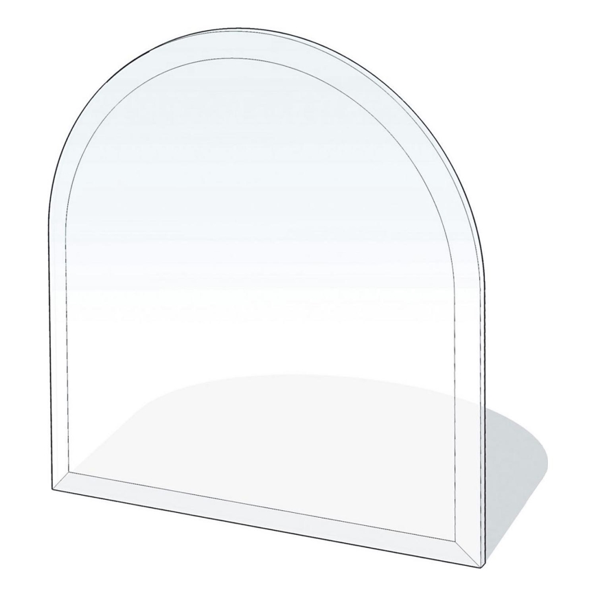 Szkło pod piec 1000x1000x8 mat. półłuk