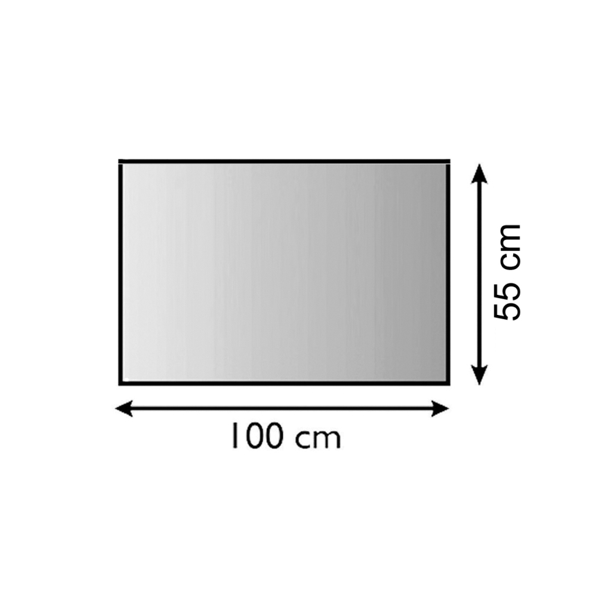 Szkło pod piec 1000x550x6 mat. prostokąt