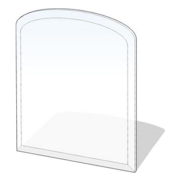 Szkło pod piec 1100x1000x8 mat. półłuk