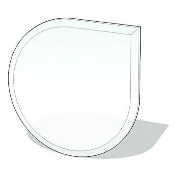 Szkło pod piec 1100x1100x6 mat. łza