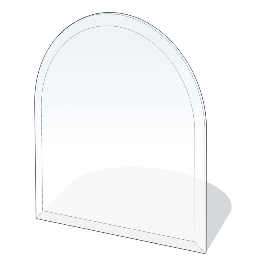 Szkło pod piec 1200x1000x8 mat. półłuk