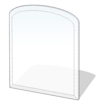 Szkło pod piec 1200x1000x8 mat. półłuk