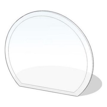 Szkło pod piec 1200x1050x8 mat. półokrągłe