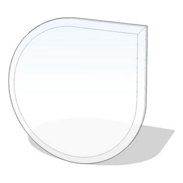 Szkło pod piec 1250x1250x8 mat. łza