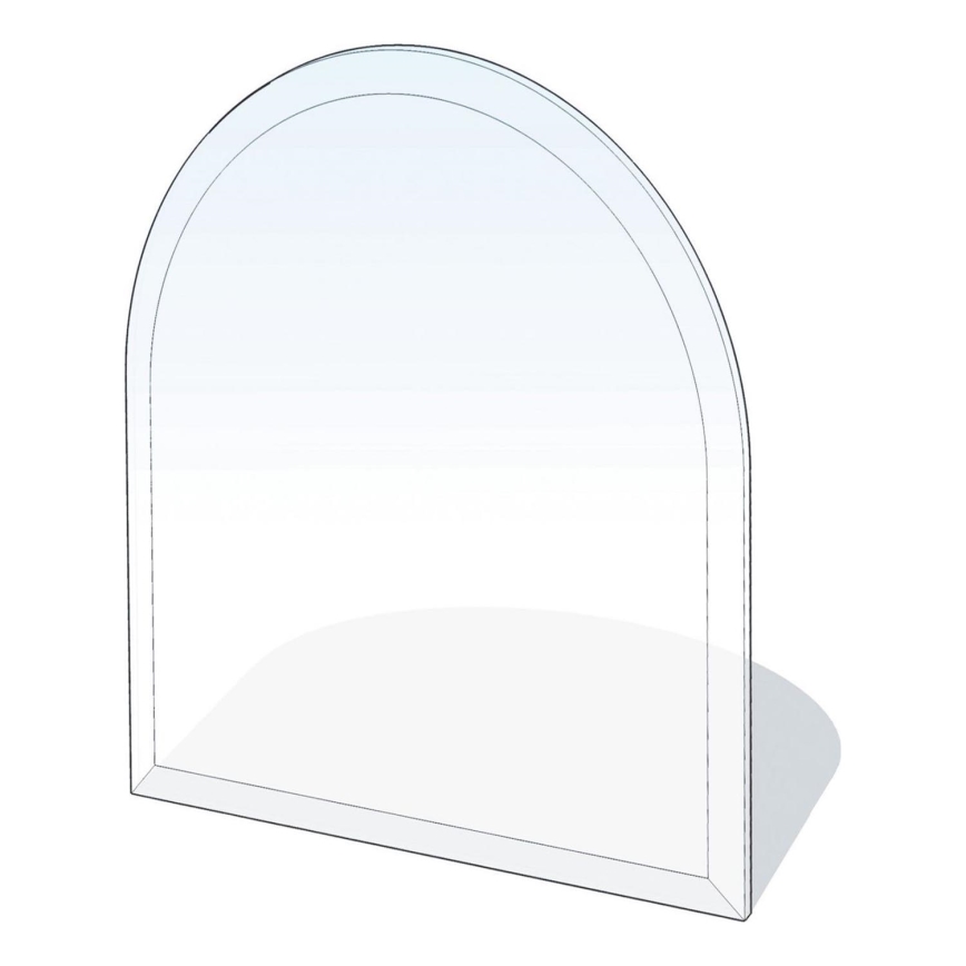 Szkło pod piec 1300x1200x8 mat. półłuk