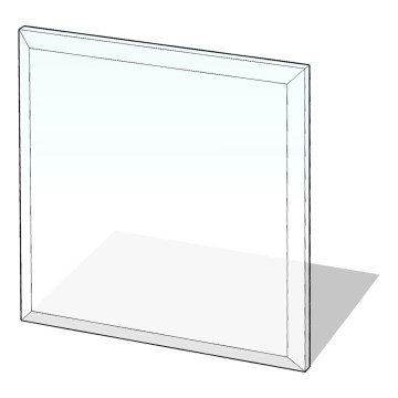 Szkło pod piec 800x800x8 mat. kwadrat