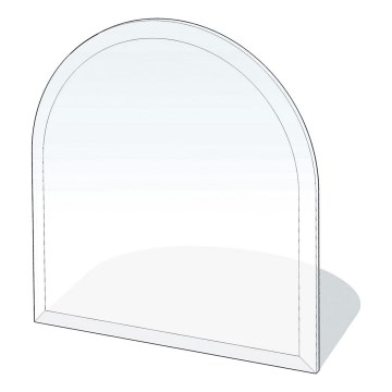 Szkło pod piec 800x800x8 mat. półłuk