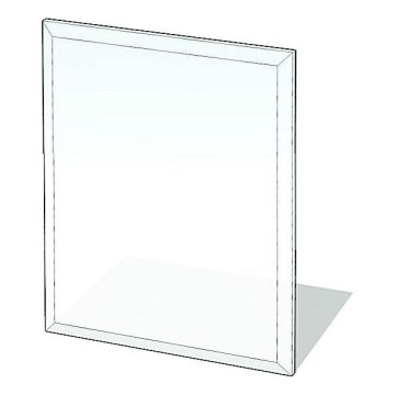 Szkło pod piec 900x750x8 mat. prostokąt
