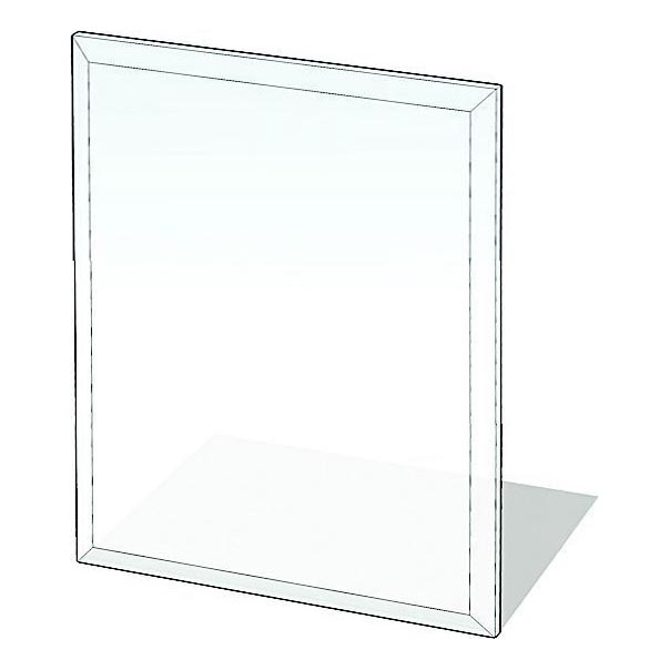 Szkło pod piec 900x750x8 mat. prostokąt