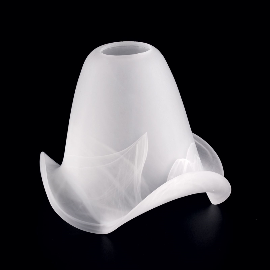 Wymienne szkło do żyrandola i lampy SISI E14 śr. 13 cm białe