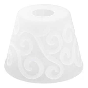 Szkło zamienne do żyrandola E27 śr. 15 cm biały