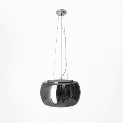 Szkło zamienne do żyrandola i lampy sufitowej G9, średnica 50 cm, dymnoszare