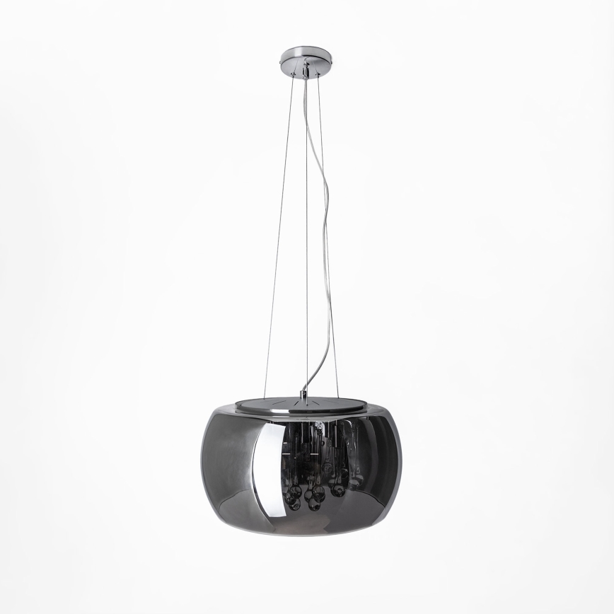 Szkło zamienne do żyrandola i lampy sufitowej G9, średnica 50 cm, dymnoszare