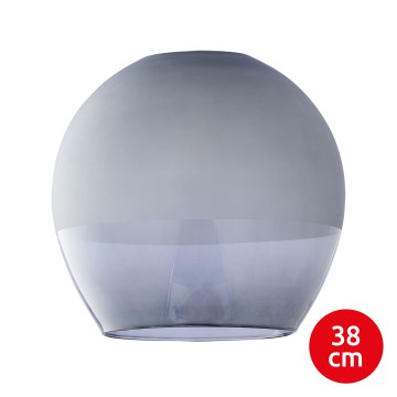 Szkło zamienne do żyrandola KULA E27, śr. 38 cm, dymione szare
