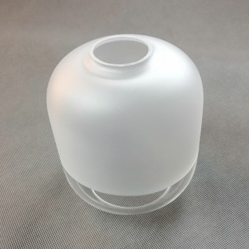 Szkło zamienne do żyrandola MARCO E27, Ø 14 cm, białe/przezroczyste
