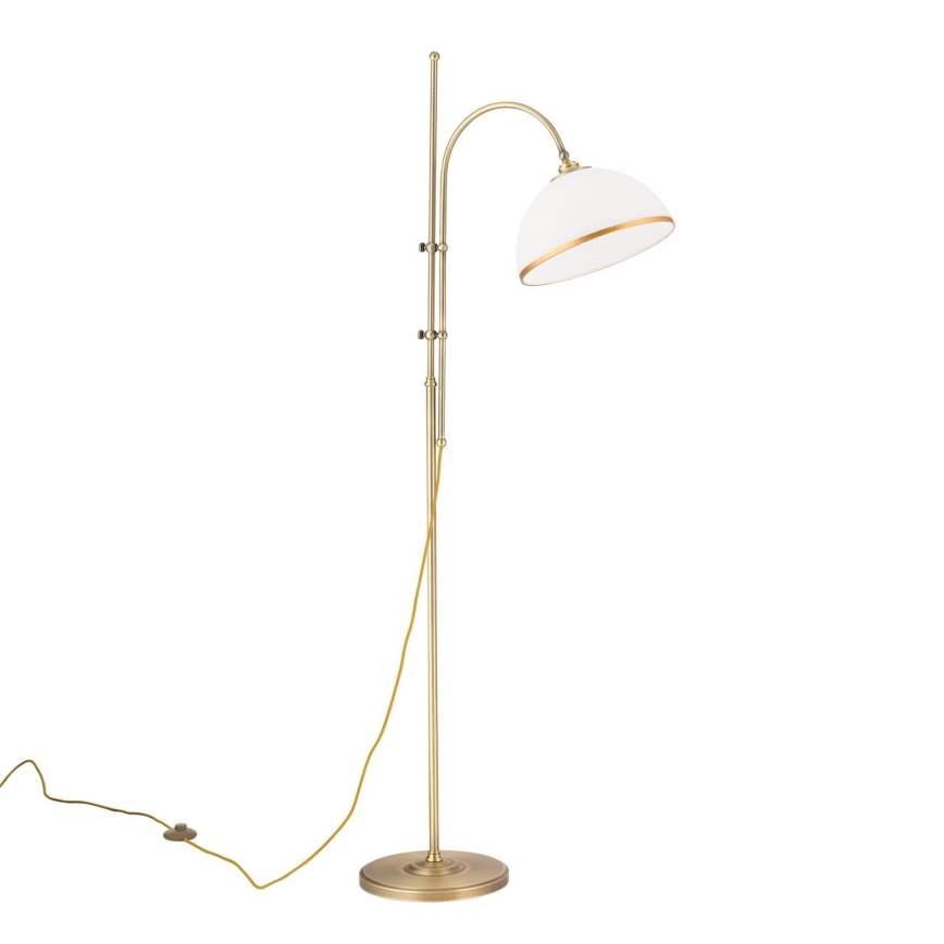 Szkło zamienne do żyrandoli i lamp podłogowych OLD LAMP E27 śr. 30 cm biały/złoty
