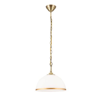 Szkło zamienne do żyrandoli i lamp podłogowych OLD LAMP E27 śr. 30 cm biały/złoty
