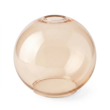 Szkło zamienne POBO śr. 14 cm przydymione beżowe