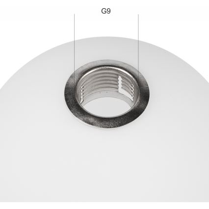 Szkło zamienne do żyrandola ASTRO G9 śr. 12 cm