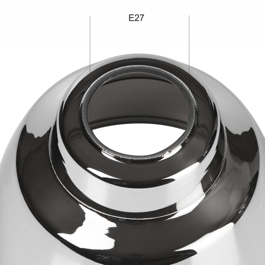 Szkło zamienne do żyrandola MARIO E27 śr. 16 cm chrom błyszczący