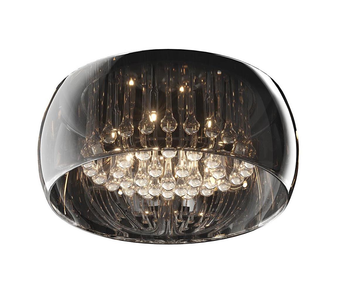 Szkło zamienne do żyrandola i oprawy sufitowej CRYSTAL, JEWEL G9, śr. 50 cm, dymione szare