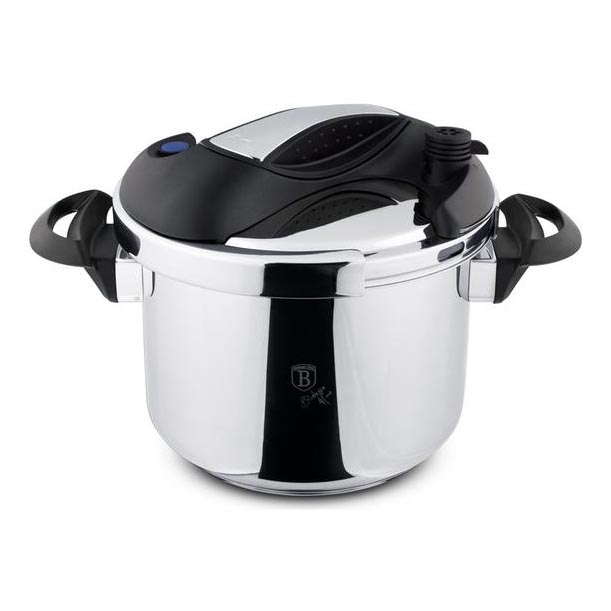 Szybkowar TURBO 6 l stal nierdzewna/czarny