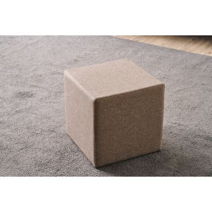 Taboret CUBI 40x40 cm brązowy