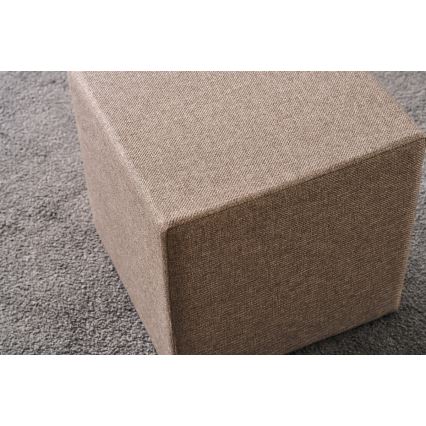Taboret CUBI 40x40 cm brązowy