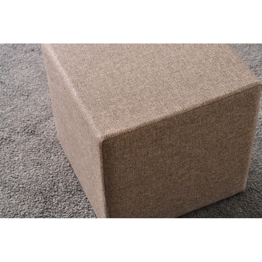 Taboret CUBI 40x40 cm brązowy