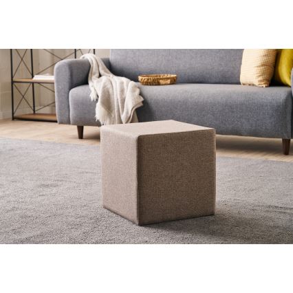 Taboret CUBI 40x40 cm brązowy