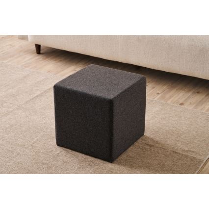 Taboret CUBI 40x40 cm ciemnobrązowy