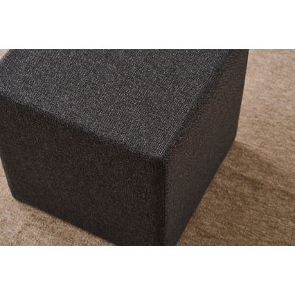 Taboret CUBI 40x40 cm ciemnobrązowy