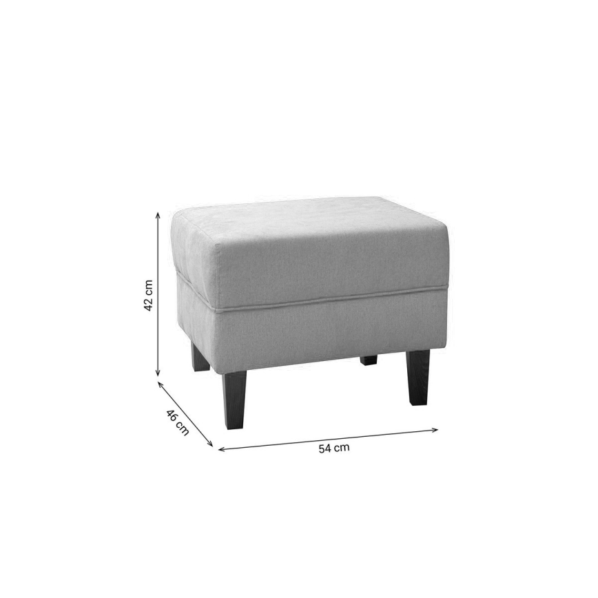 Taboret GALA 42x54 cm czerwony