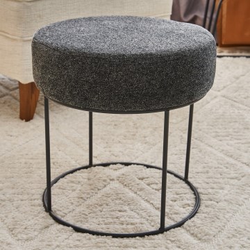 Taboret JAVI Ø 40 cm, antracyt