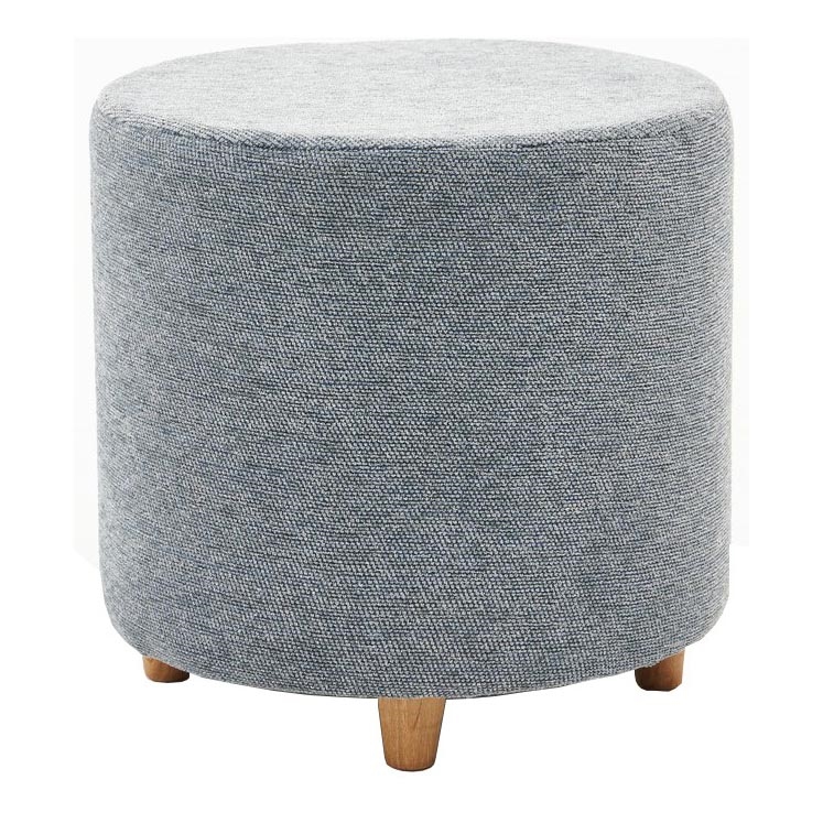 Taboret KIMA, śr. 40 cm, szary