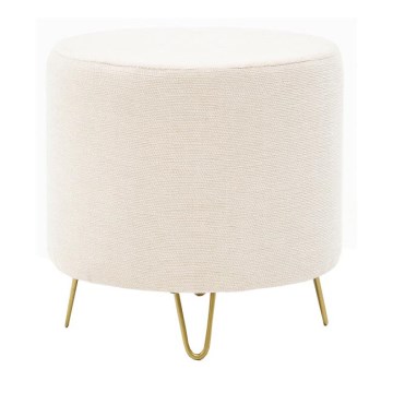 Taboret NANI Ø 40 cm, kremowy