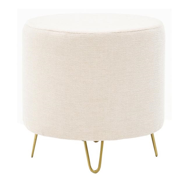 Taboret NANI Ø 40 cm, kremowy