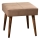 Taboret NUTO 46x46 cm brązowy